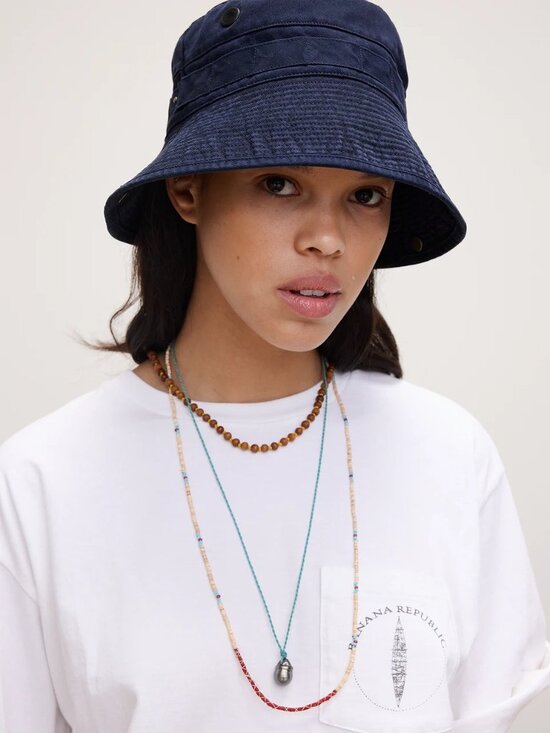 NWT Banana Republic Archive Reissue Desert Bucket Hat in Blue Overture
